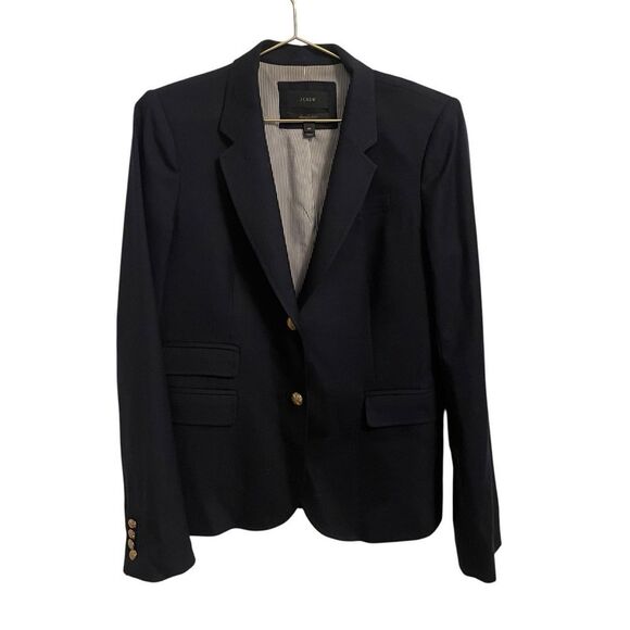J. Crew Jackets & Blazers - J. Crew Navy Wool Schoolboy Blazer Gold Buttons Size 8T